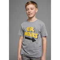 Kidsworld T-Shirt "ER WARS", Jungen, Gr. 176/182, grau (graumeliert),