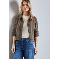 STREET ONE Damen A322585 Silk-Look Jacke, Muddy Brown, 38