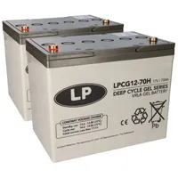 Landport Bleigel Akku 2x 12V 70Ah kompatibel zu Rollstuhl