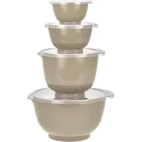 Rosti Rührschüssel Set, 4tlg. mit Deckel, Margrethe beige Humus