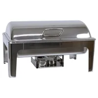 Airbrush-City Edelstahl Luxus Speisenwärmer Warmhaltebehälter Chafing Dish 9,0 Liter
