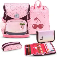 Belmil Compact Plus Premium Schulranzen Set 4-teilig Cherry Blossom