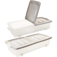 2 friends Unterbettkommode mit Rollen, 2er Set, 32 liter,