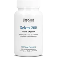 NatuGena Selen 200 | 120 Kapseln | mit Taurin