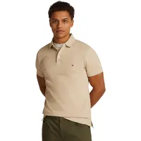 Tommy Hilfiger Herren Poloshirt Kurzarm 1985 Slim Fit, Beige