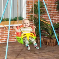 Outsunny Babyschaukel 3-in-1 Grün