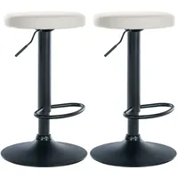 CLP 2er Set Barhocker Ponte Kunstleder I Drehbarer Thekenhocker