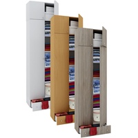 VCM Holz Kleiderschrank Schrank mit 5 Fächer und Drehtüren