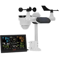 Vevor 7-in-1 Wetterstation Funkwetterstation mit Außensensor 7,5" Farbdisplay RCC-Atomuhr