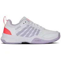 K-Swiss Court Express 2 CLAY WHITE/ORCHID PETAL/NEON BLAZE -