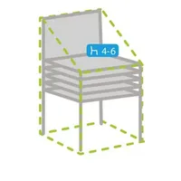 Perel Schutzhülle für Stapelsessel - 95 cm