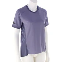 ION Tech Logo S/S Damen Bikeshirt-Lila-XL