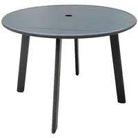 Garden Pleasure Gartentisch COSTA anthrazit rund 101,5 x 101,5