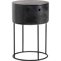 Wohnling Nachttisch WL6.848 Mango Massivholz 40x40x60 cm, Boxspringbett), Nachtkonsolen