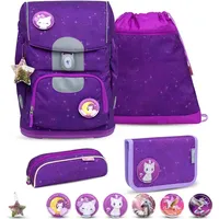 Belmil Motion ergonomisches Schulranzen Set 5-teilig Purple Sky