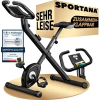 Sportana SPORTANA® Heimtrainer Fahrrad EAGLE 2-2in1 Ausdauer Ergometer -