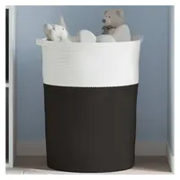 VidaXL Aufbewahrungskorb Schwarz und Weiß 49 x 65 cm