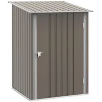 Outsunny Gerätehaus 1,6m3 100x103x160cm Geräteschuppen mit Pultdach Abschließbarer Tür