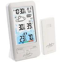 Infactory Funk-Wetterstation mit Außensensor Schwarz