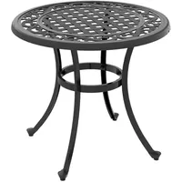Outsunny Gartentisch, Terrassentisch mit Aluminiumrahmen, Couchtisch bis 50 kg