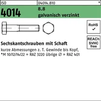 Industrial Quality Supplies ISO 4014 Sechskant-Schaftschraube M16x220 Stahl 8.8