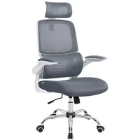 Songmics Bürostuhl, ergonomisch, klappbare Armlehnen, Wippfunktion