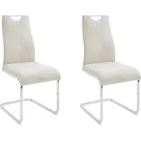 Home Affaire Esszimmerstuhl Milano Mikrofaser beige 2 Stück