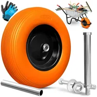 Masko MASKO® PU Schubkarrenrad Vollgummi 200 kg pannensicher 4.80/4.00-8