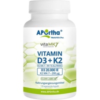 APOrtha Vitamin D3 20.000 IE + K2 VitaMK7 200