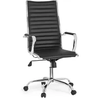 HJH Office Bürostuhl VEMONA 20 Kunstleder Schwarz/Chrom moderner mit