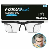 MAVURA FOKUS individuell einstellbare Brille -6 bis +3 Dioptrien,