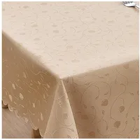 Simurq Tischdecke Abwaschbar Lotuseffekt 110 x 140 cm Beige
