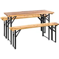 DEMA Bierzeltgarnitur Schwabing 120x60 cm Bierbank Biertisch Festzeltgarnitur Set
