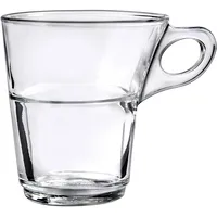 Duralex Caprice Kaffeetasse, Kaffeebecher, 220ml, Glas, transparent, 6 Stück)