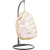 Beliani 286495-417810 Outdoor-Kissen/Polster Schwarz, Weiß, Braun Rechteck