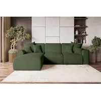 99rooms Gusto Ecksofa Cordstoff POSO Khaki Links ohne Schlaffunktion