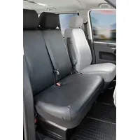Walser Passform Auto-Sitzbezug, Transporter-Schonbezug Kunstleder kompatibel mit VW T6,