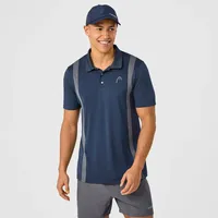 Head Club 25 Tech Polo Shirt Men, Navy