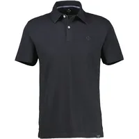 Lerros Poloshirt LERROS Basic Poloshirt mit Brusttasche, unifarben schwarz