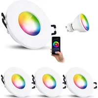 Linovum 4 Stück ISAWO Deckenstrahler mit smart LED GU10