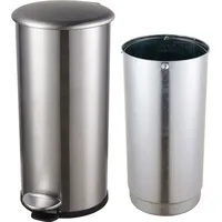 Helit H2406500 - Abfalleimer „the zinc“ 12 Liter, Mülleimer