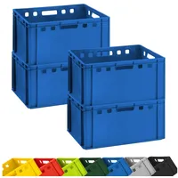 Buri 4x Fleischkiste E3 Metzgerkiste 60x40x30 cm lebensmittelecht, robust,
