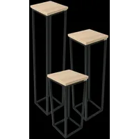 Holz4home® Blumenständer aus MDF im Set 3-tlg. SET