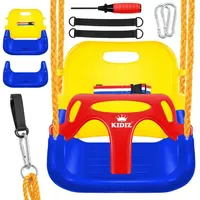 Kidiz 3 in 1 Schaukelsitz Gelb / Blau