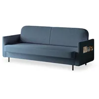 Moeblo Möblo Schlafsofa Dunkelblau, 3-Sitzer, 221x87x84 cm, Wohnzimmer, Sofas