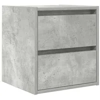 VidaXL Wand-Nachttisch Betongrau 38x34x40 cm