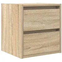VidaXL Wand-Nachttisch Sonoma-Eiche 38x34x40 cm