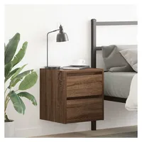 VidaXL Wand-Nachttisch Braun Eichen-Optik 38x34x40 cm