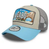 New Era License Plate Trucker-kappe - Light Beige -