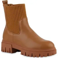 VAN HILL Damen Leicht Gefütterte Schlupfstiefeletten Stiefeletten Schuhe 839823,